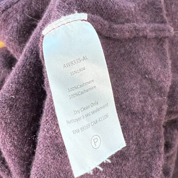 ATM Anthony Thomas Melillo 100% Cashmere Sweater Purple Fitted M - Picture 6 of 8